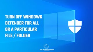 How to disable or turn off windows defender Windows 10 or Exclude particular files from scan  2022 [upl. by Garrett]