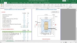 PLANTILLA PROFESIONAL PARA DISEÑO HIDRÁULICO DE RESERVORIOS EN EXCEL Y CIVIL 3D  PARTE 15 [upl. by Shurlocke959]