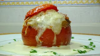 TOMATES RELLENOS AL HORNO MUY APETITOSOS [upl. by Naginnarb474]