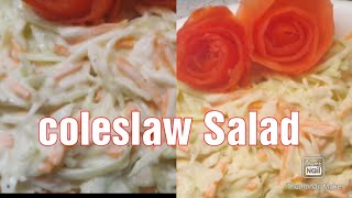 Coleslaw Salad How to make coleslaw Salat at homeQuick and easy Recipein UrduAfsheens Vlog [upl. by Yllime]