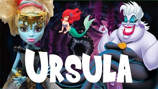 I MADE AN EPIC URSULA DOLL  Monster High Doll Repaint by Poppen Atelier [upl. by Hgielsa]