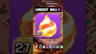 Epic Clutch Moment in coc Longest Fireball 😱clashofclans coc cocshorts [upl. by Burgess874]