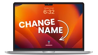 How to Change MacBook Lock Screen Name [upl. by Lukas506]