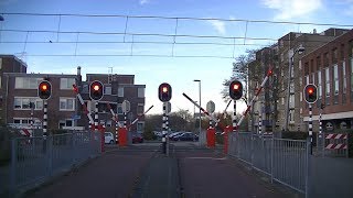 Spoorwegovergang Rotterdam  Dutch railroad crossing [upl. by Dijam770]