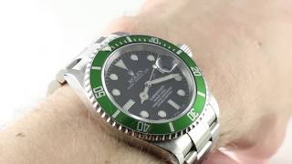 Rolex Submariner “Kermit” 16610LV  Mark I Luxury Watch Review [upl. by Vipul358]