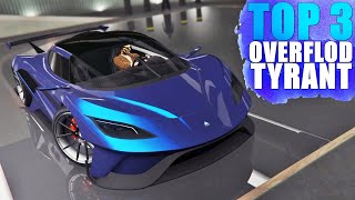 Overflod Tyrant  Best TOP 3 Customization Paint Job Guide  GTA ONLINE [upl. by Chellman]