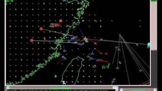 Simulation showing F22A vs Su35S Pt 1 of 6 [upl. by Nylinej]