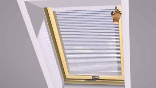 Installing a venetian blind on Dakstra roof window [upl. by Aneed]