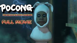 Pocong asli menampakan diri  pocong penghuni rumah angker full movieanimasi horor kartun lucu [upl. by Bebe]