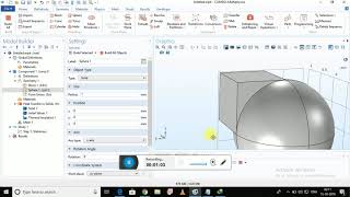 Basic comsol heat transfer between two different materials [upl. by Zsa Zsa549]