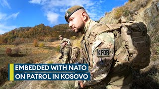 Keeping the peace with KFOR On patrol with British soldiers in Kosovo [upl. by Coward]