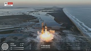 SpaceX launches second Starship flight test [upl. by Alyse]