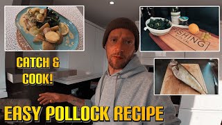 CATCH CLEAN amp COOK POLLOCK  A SIMPLE TASTY RECIPE  HOW TO PREPARE FISH [upl. by Naujak]