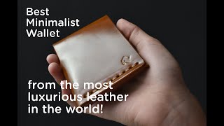 Tauruscamp GrainWallet Minimalist wallet from Shell Cordovan Most luxurious leather in the world [upl. by Eentirb89]