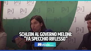 Schlein a Governo Meloni”Fa specchio riflesso Risponde sempre ad una domanda con un’altra domanda” [upl. by Oicnecserc]