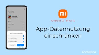 AppDatennutzung einschränken  Xiaomi Android 13  MIUI 14 [upl. by Kellyann]