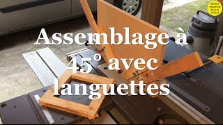 Assemblage languettes 45° [upl. by Nayrbo904]