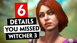 6 Details Most Players Missed  The Witcher 3 [upl. by Ecnarretal]