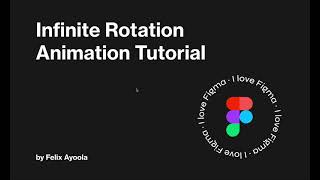 Infinite Rotation Animation with Figma interactive components [upl. by Netloc]