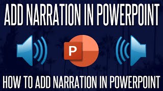 How to AddRecord Audio Narration to Slides in Microsoft PowerPoint [upl. by Romelle]