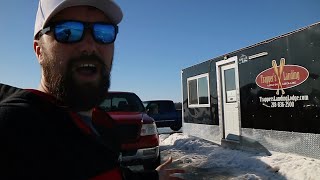 The Biggest Fish House I’ve Ever Camped In BURBOT amp TULLIBEE FISHING [upl. by Nolyaj320]