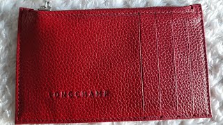 Longchamp Le Foulonne Coin Purse Unboxing and what fits Longchamp Coin Purse longchamp wallet [upl. by Rior]