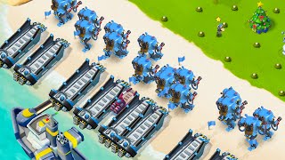 BOOM BEACH 16 MAXED OUT MECHS [upl. by Latrena]