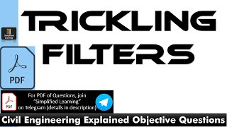 Trickling Filters  MCQs of Wastewater Engineering  PDF link in description [upl. by Chancelor]