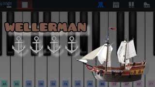 WELLERMAN  Easy Piano Tutorial  Perfect Piano [upl. by Ahaelam969]