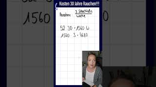 Das kosten 30 Jahre Rauchen  Unfassbar mathe [upl. by Remot]