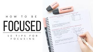 How I stay focused  10 tips for focusing  studytee [upl. by Aihtenyc701]