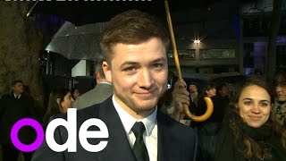 Legend 2015 Behind the Scenes Movie Interview  Taron Egerton is Teddy Smith [upl. by Hosbein]