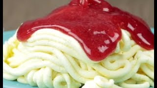 Spaghetti Eis leicht mit unserem Dessert Rezept selber machen [upl. by Ceciley]