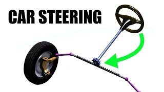 How Car Steering Works  Rack amp Pinion [upl. by Whale]