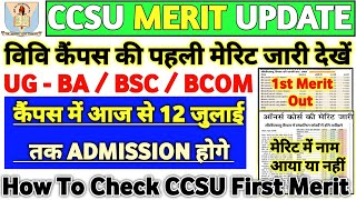 CCSU Campus Merit 202425  Ccsu 1st Merit list 2024  How to download Offer Letter  merit [upl. by Adias358]