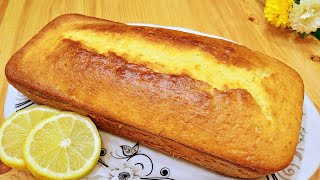 CAKE AU CITRON TRÈS FACILE vous ferez ce cake moelleux tous les jours un délice 😋 [upl. by Gnilrad535]