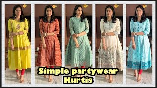 Simple n stylish kurtis for birthdays and special occasionsRangita kurti haulSnapdeal kurtisRamya [upl. by Finn]