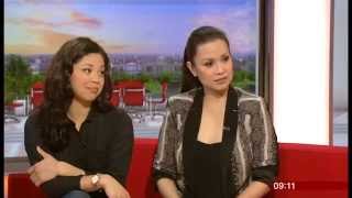 Lea Salonga amp Eva Noblezada Interview  BBC Breakfast 2014 [upl. by Kaine]