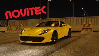 FERRARI 812 NOVITEC EXHAUST  TRAFFIC DRIVE IN ASSETTO CORSA [upl. by Johnette]