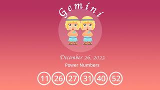 Gemini horoscope for December 26 2023 [upl. by Nohsid]