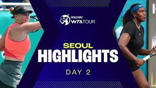 Anisimova Baptiste amp Raducanu in Day 2 action at Seoul 2024  WTA Match Highlights [upl. by Rochus]