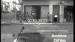 Represion policial contra los estudiantes en la provincia de Tucuman 1970 [upl. by Ailed]