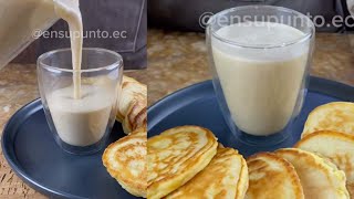 Colada de avena con leche y tortillas de harina  Receta fácil y muy deliciosa [upl. by Ezitram]