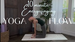 INVIGORATE 10 minute energizing yoga flow [upl. by Laundes861]