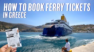 How to Search and Book Ferry Tickets in Greece 2024  StepbyStep Guide [upl. by Sil]