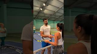 Novak Djokovic amp Bojana Jovanovic Practice Together tennis [upl. by Leodora]