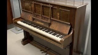 Bechstein model IV upright piano c1899  needs new wrestplank  view with top lid taken off [upl. by Soble320]