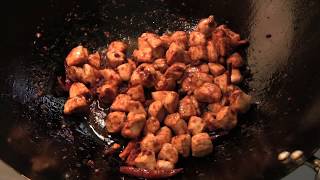 Pan Asian DryFried Chicken Sichuan China [upl. by Surat]