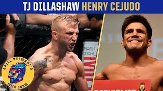 TJ Dillashaw Henry Cejudo trade verbal jabs before super fight  Ariel Helwanis MMA Show [upl. by Eeliak534]