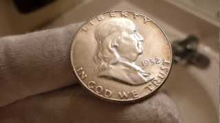 1952 Franklin Half Dollar Coin Review [upl. by Dyolf260]